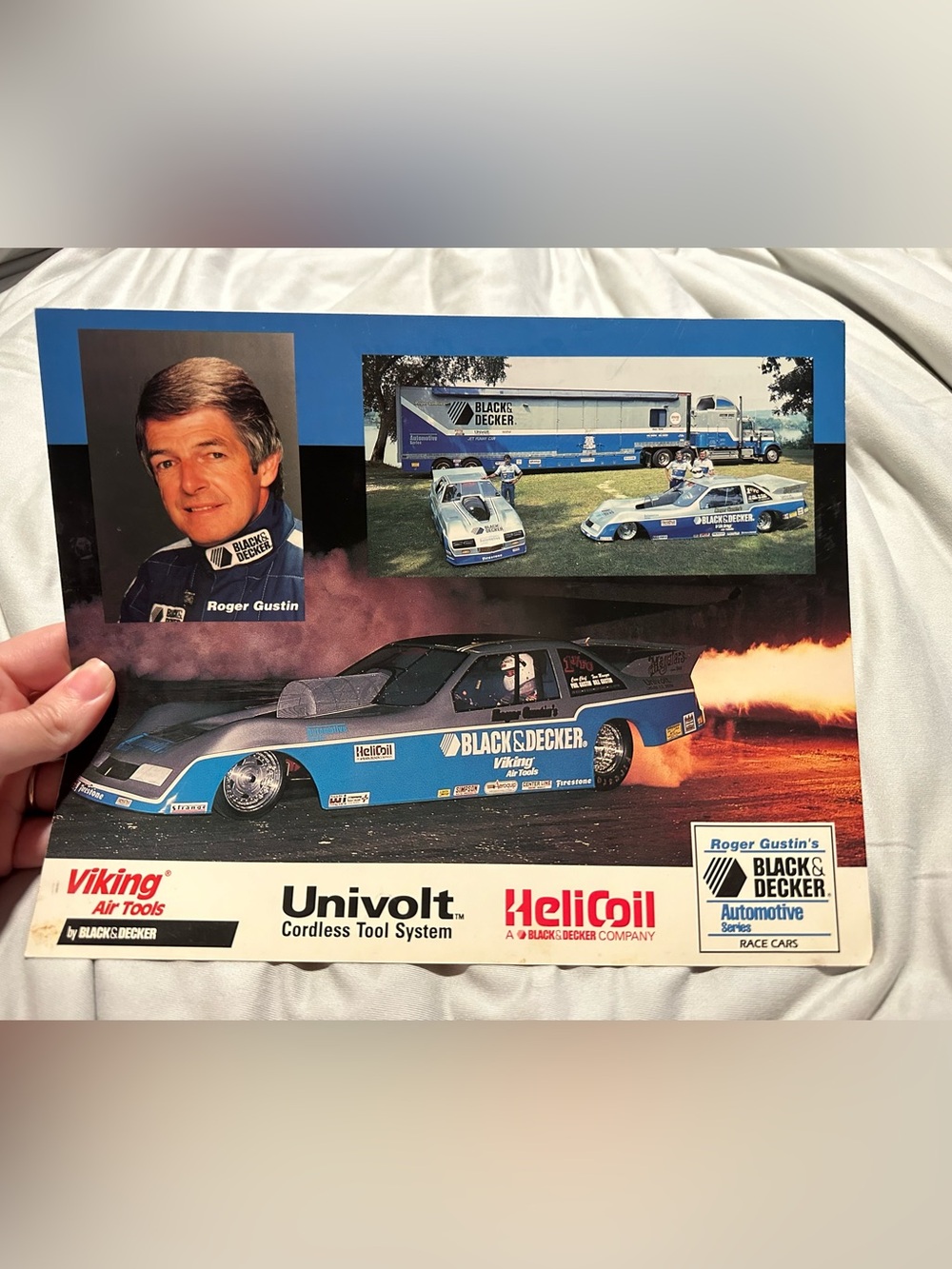 Vintage Roger Gustin Black & Decker Jet Funny Car Racing Collectible